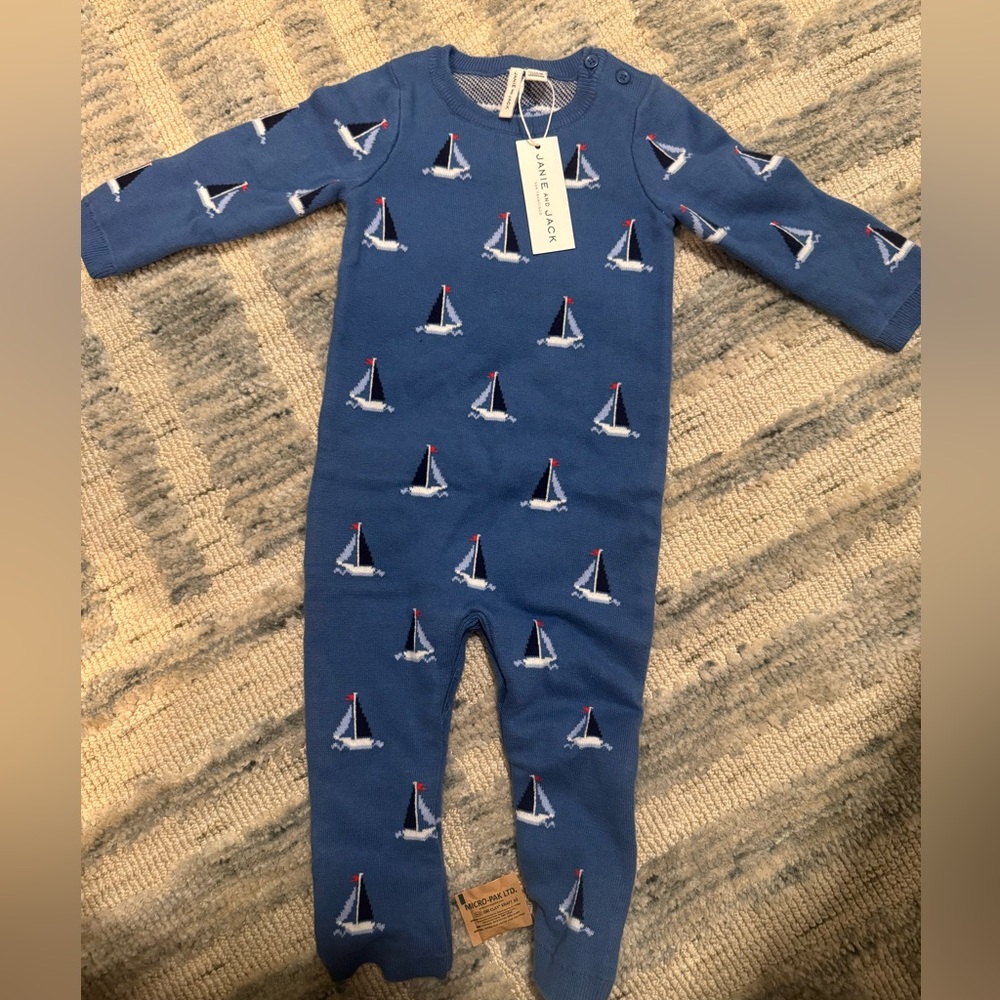 Janie and Jack thick sweater onesie. NWT